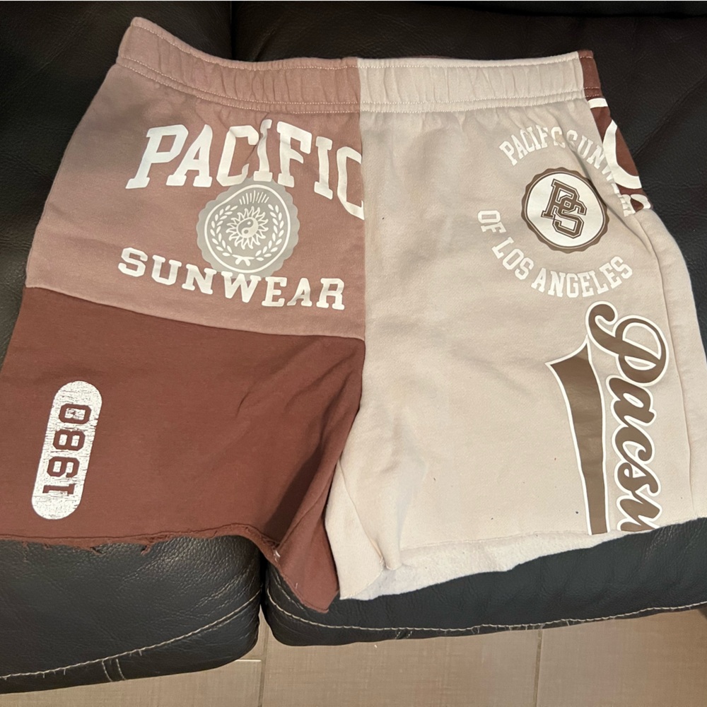 Two-Tone Graphic Shorts